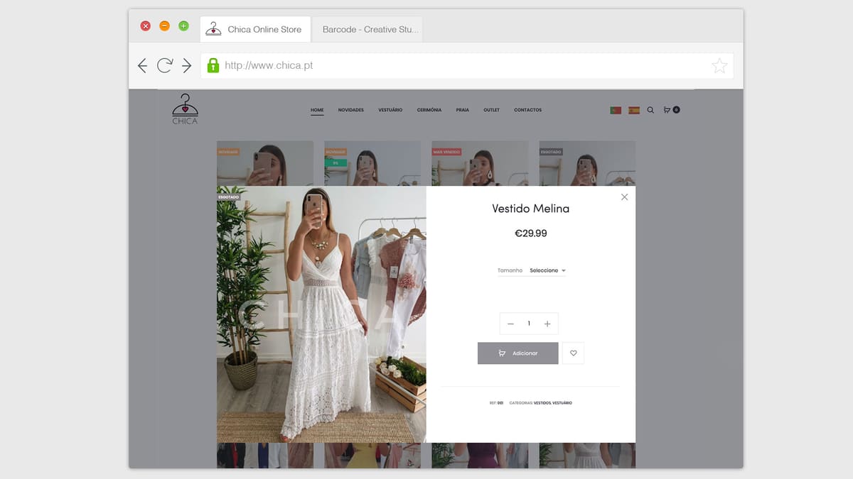 Chica — projeto da Barcode Creative Studio