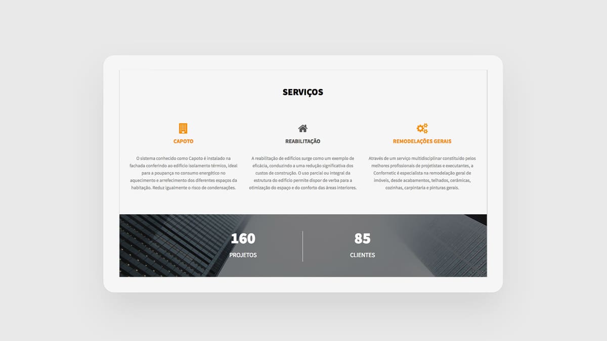 Confornetic — projeto da Barcode Creative Studio