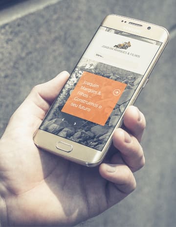 JMF – Terraplanagens — projeto da Barcode Creative Studio
